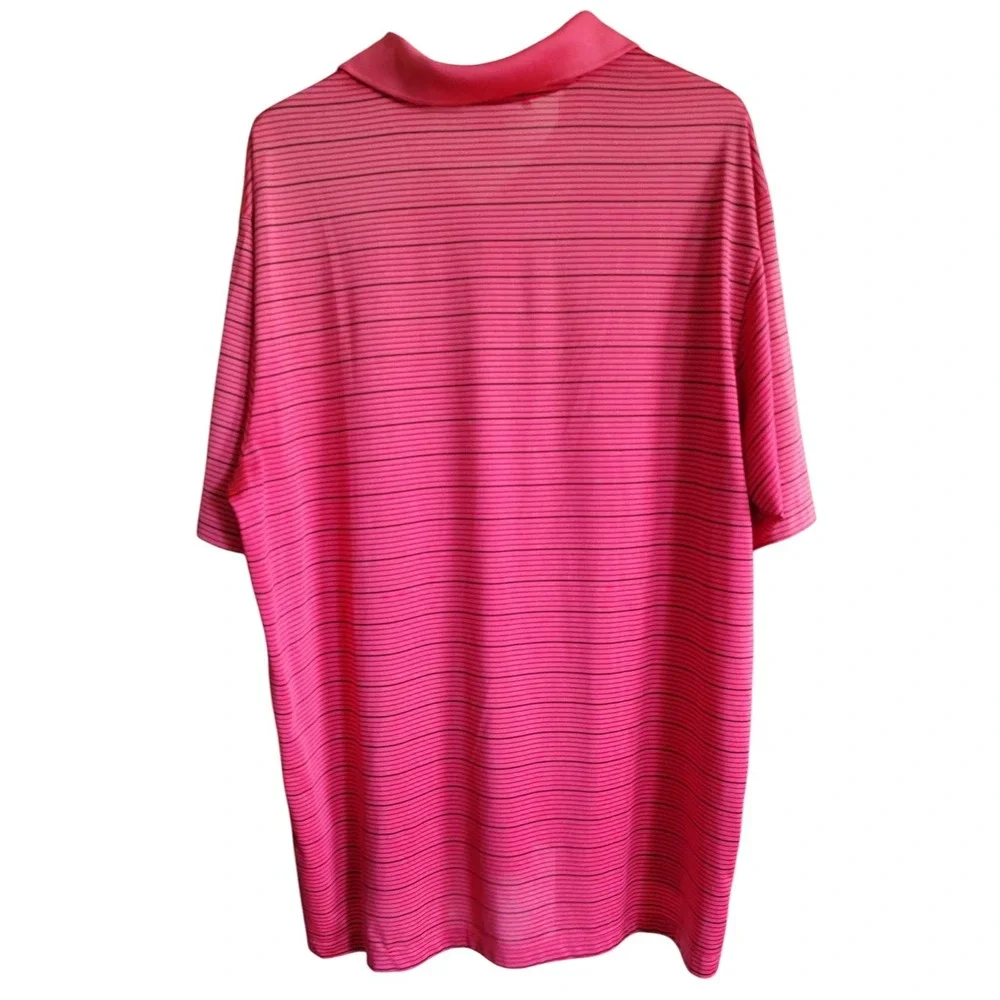 Adidas Climalite Golf‎ Polo Shirt Mens XL Red Black Stretch Casual Country Club